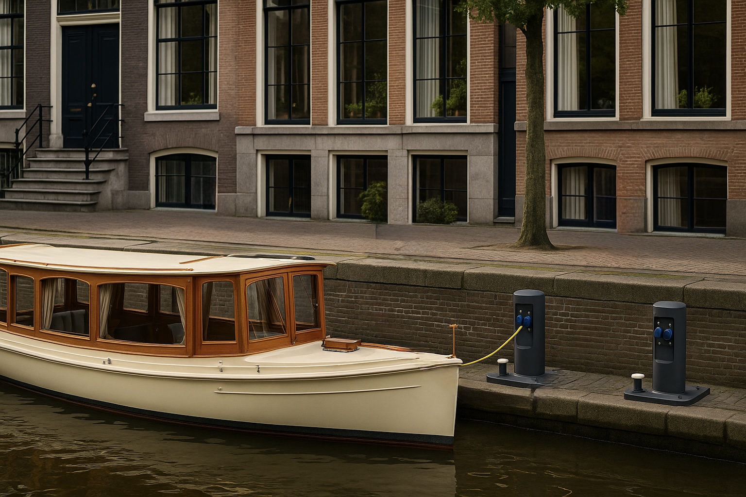 Electric boating in Amsterdam